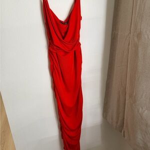 SHEIN Vibrant Red Maxi Dress
